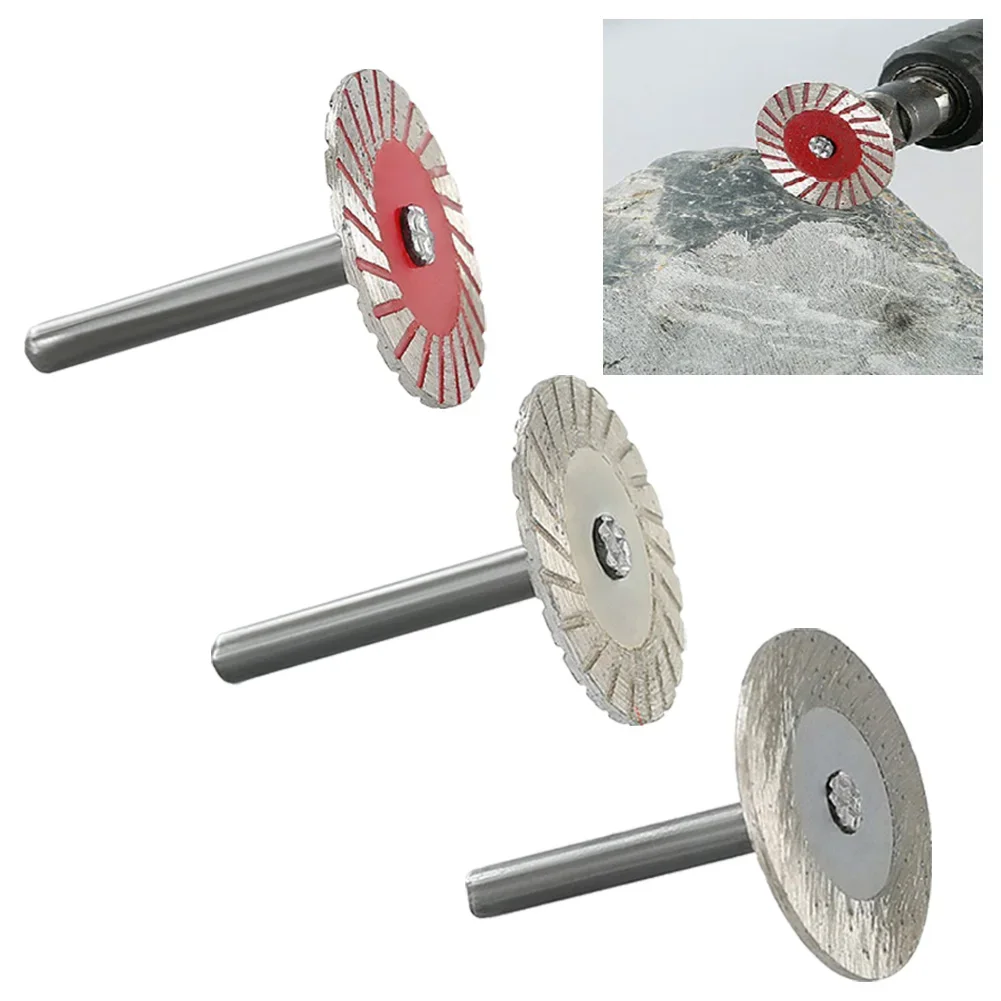 

1Pc Cutting Disc W/Mandrel 6mm Shank Circular Saw Blade For Metal Stone Cutting Woodworking Tools Grinder Accessories