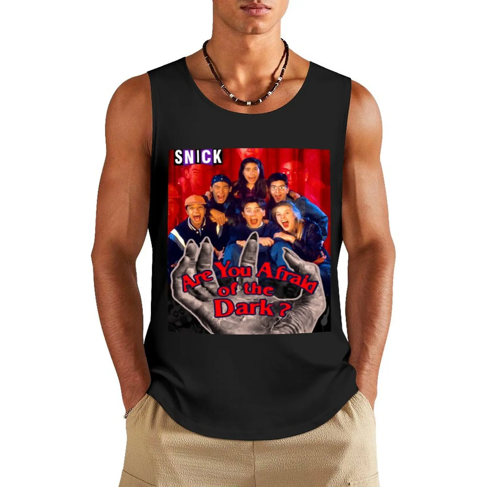 

Are You Afraid Of The Dark Tank Top gym clothing men t-shirt gym man