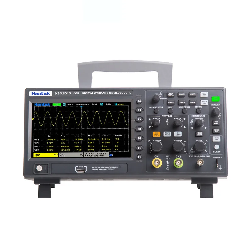 Hantek DSO2C10 DSO2C15 DSO2D10 DSO2D15 Digital Oscilloscope 2 Channels 100Mhz/150Mhz Storage Osciloscopio 1GSa/s Sample Rate