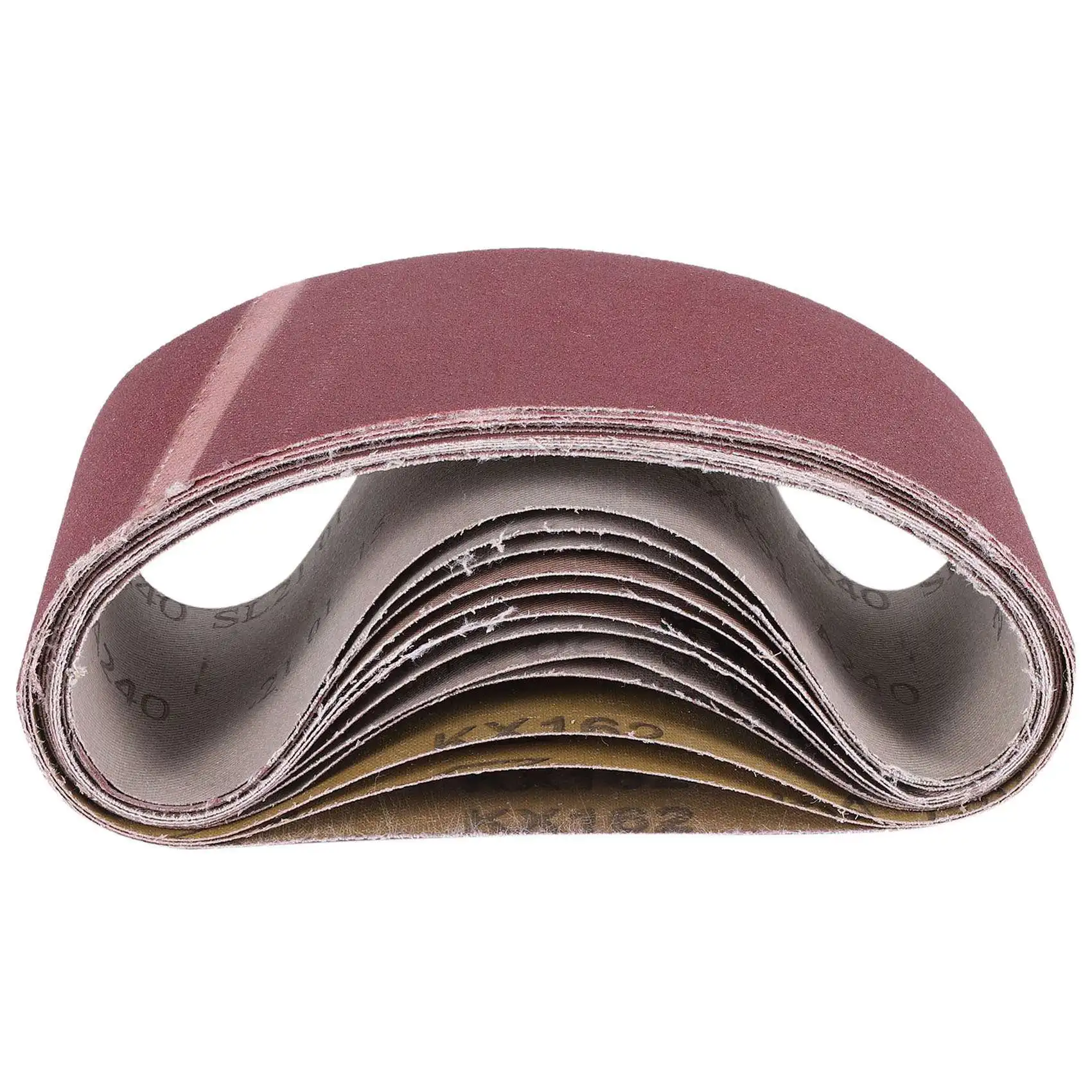 AEE4-20PCS 3X18 correa de lijado correas de lijado papel para lijadora de correa (3 cada una de 60, 80, 120,150,240,400 granos, 2 de 40 granos) para cinturón S