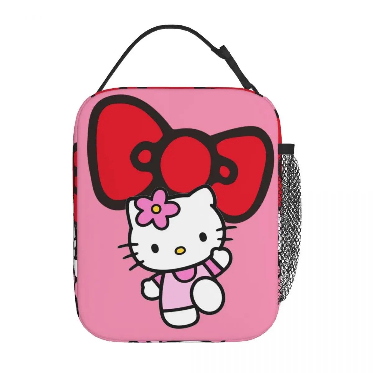 Custom Hello Kitty Cartoon Resuable Lunch box multifunzione Kitty White Sanrio Thermal Cooler Food Insulated Lunch Bag Student