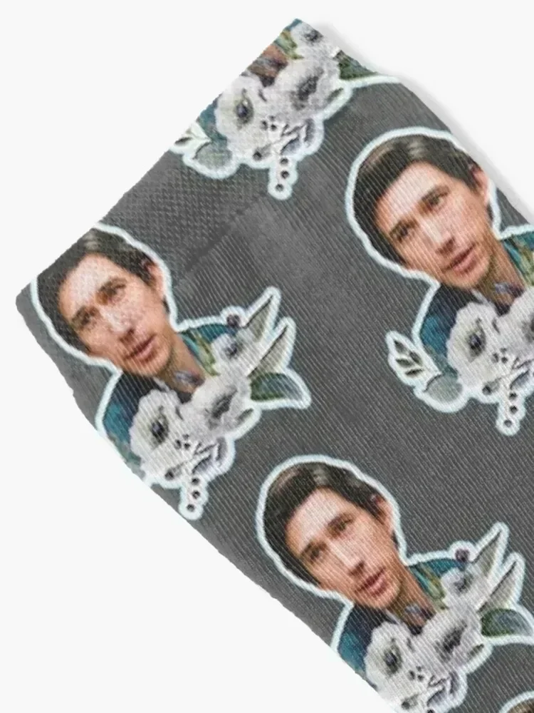 Adam Driver in Paterson With Flowers (2) Socks hiphop Stockings hip hop Boy Socks Women's