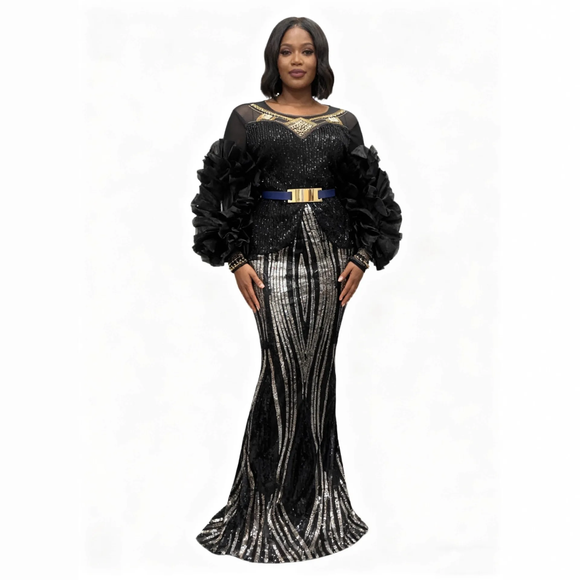 الملابس الأفريقية للنساء 2 قطعة مجموعات بلوزات والتنانير الدعاوى Dashiki أنقرة ملابس عيد الميلاد ثوب حجم كبير فساتين حفلات الزفاف