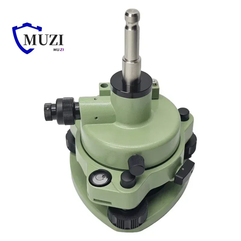 Green Three-Jaw Tribrach Adapter With Optical Plummet Level Bubble For Prism Replacement For Total Stations Surveying