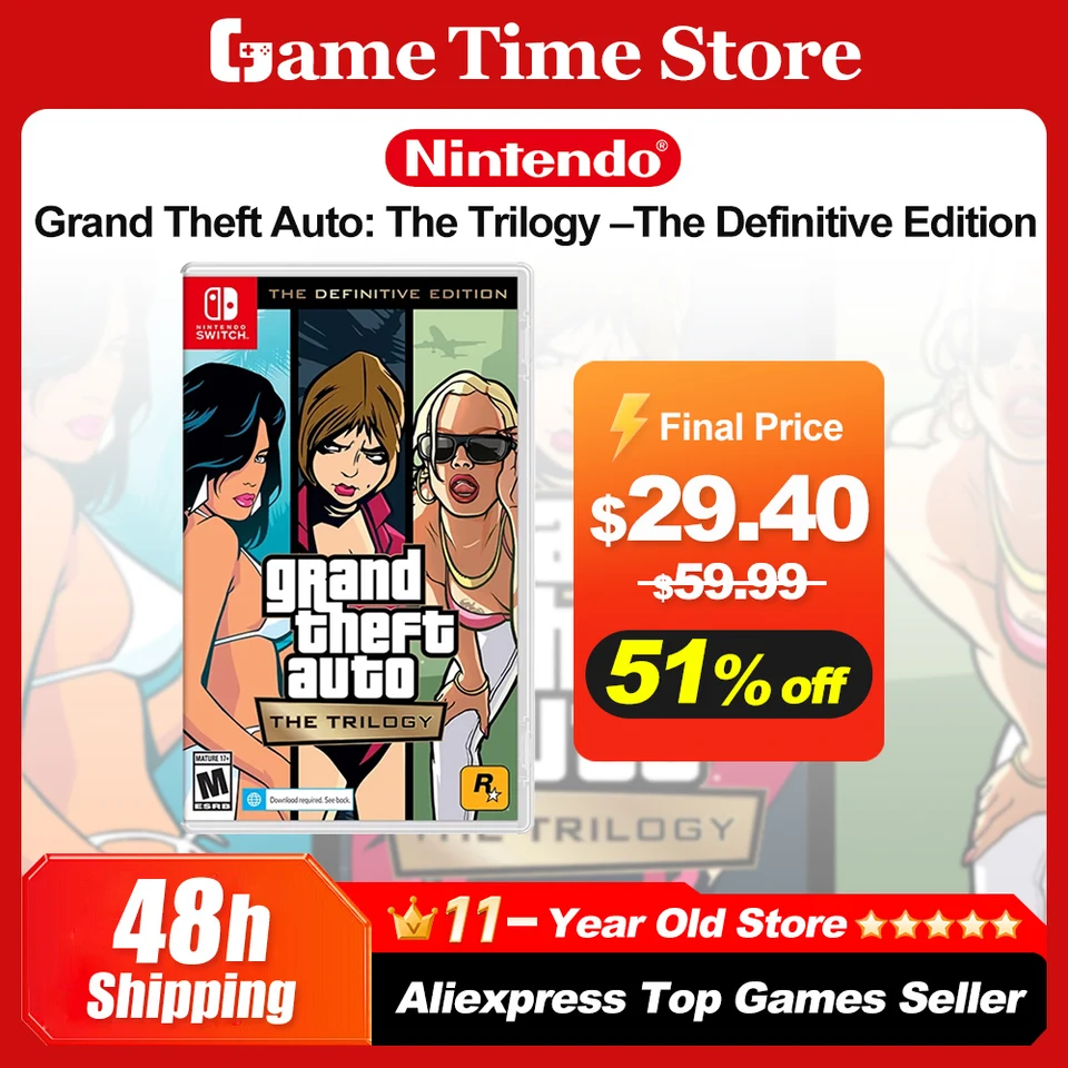 Juegos Nintendo Switch Games Grand Theft Auto GTA Deals Trilogy