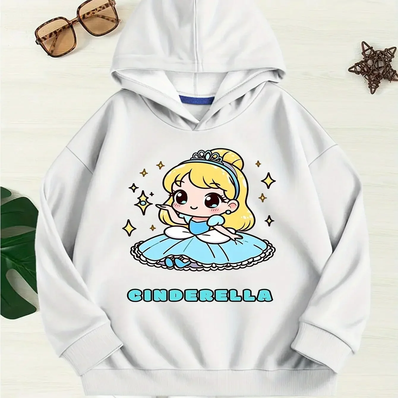 ملابس ديزني سندريلا الكلاسيكية الخيالية اللطيفة للأولاد والبنات لخريف وشتاء سترات كاجوال مريحة ودافئة وعصرية