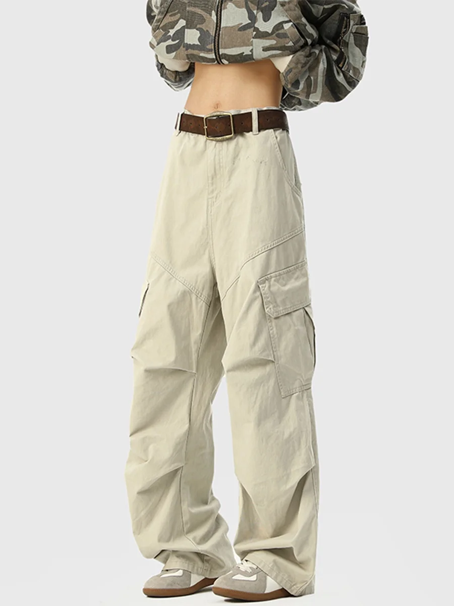 

American High Street Cotton Work Pants Men's Straight Loose OOTD Casual Long Pants Faionable And Haome Spring Autumn