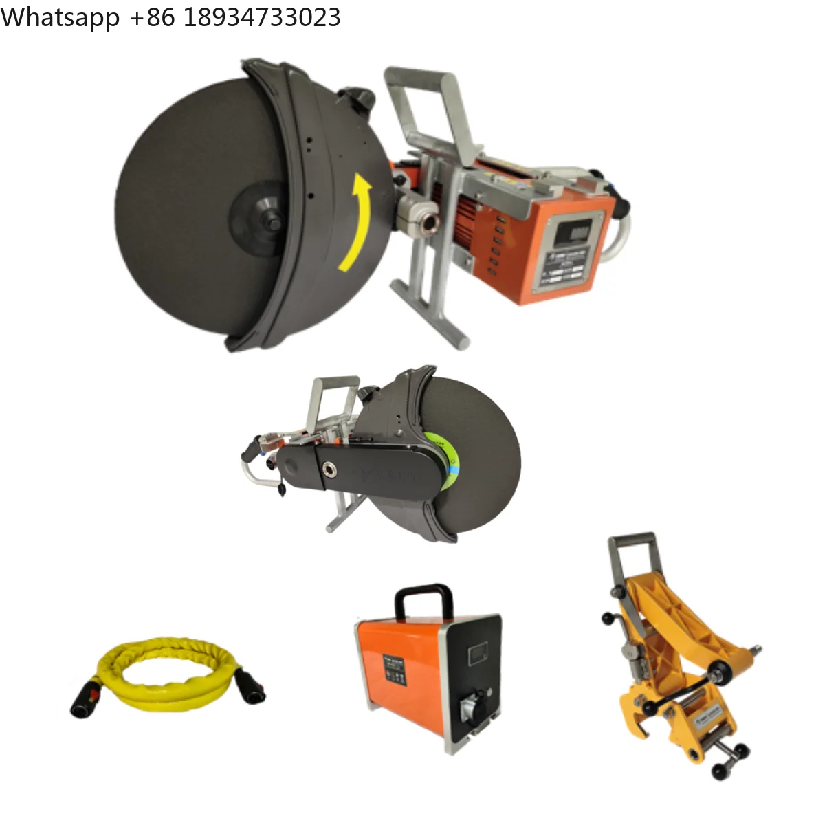 BRC-75D Lightweight Industrial & DIY Abrasive Rail Saw Cutting Machine Electric Powered by Lithium Battery Rail Disc Cutter