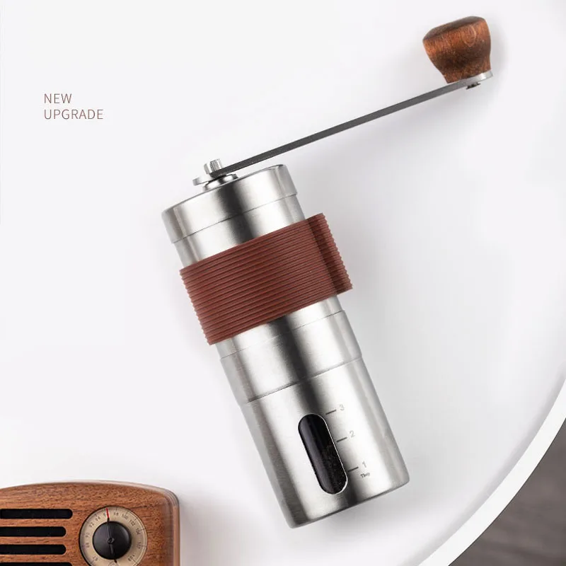 เครื่องบดกาแฟแบบพกพาปรับการตั้งค่า Conical Burr เครื่องบดสำหรับหยดกาแฟ Espresso French Press