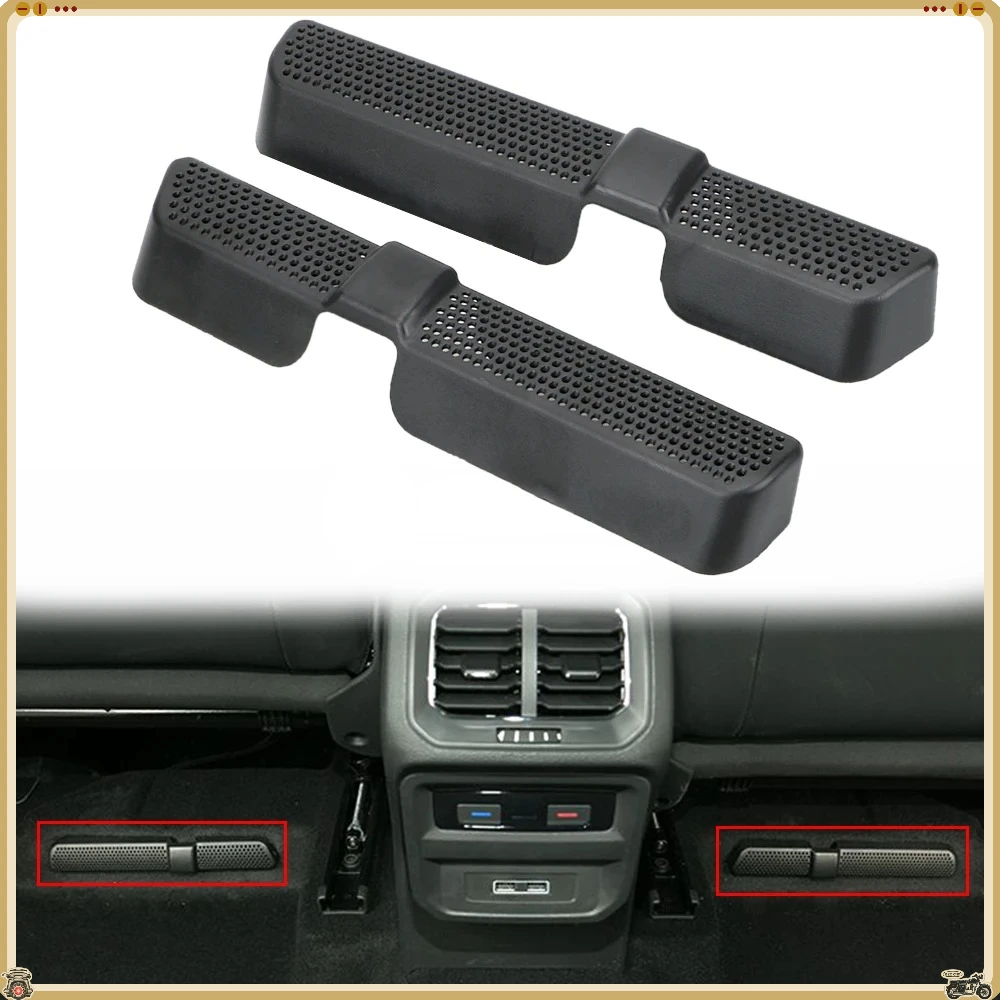 For VW Touran/Tharu L 2017 2018-2023 Protector Cover 2Pcs/Set Under Seat Air Conditioner Duct Outlet Covers Car Air Vent Cover