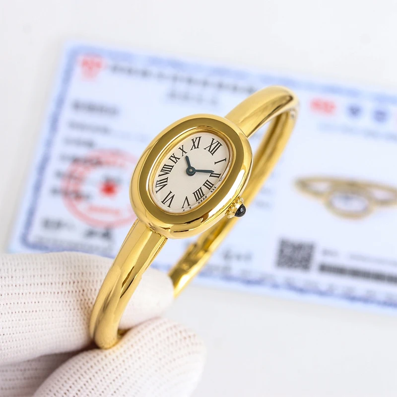 

Роскошные брендовые женские часы на заказ 15/16/17 мм водонепроницаемые женские часы с датой 914L из нержавеющей стали с позолоченным кварцевым механизмом премиум-класса