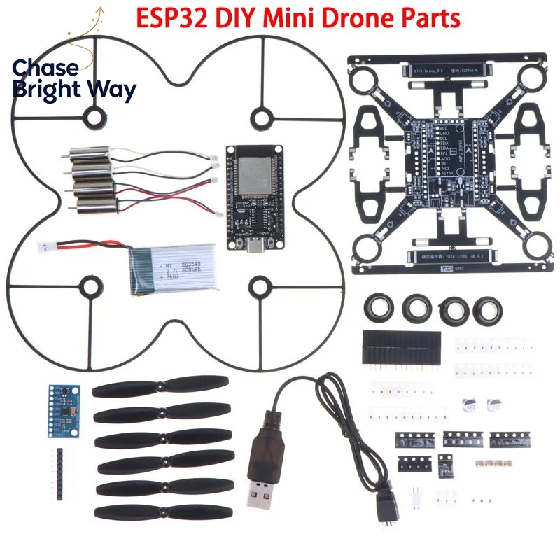 DIY Open Source Mini Programmable Drone with PCB Propeller Guards for STEM Hobbyists Teen Innovation Practice Training Use