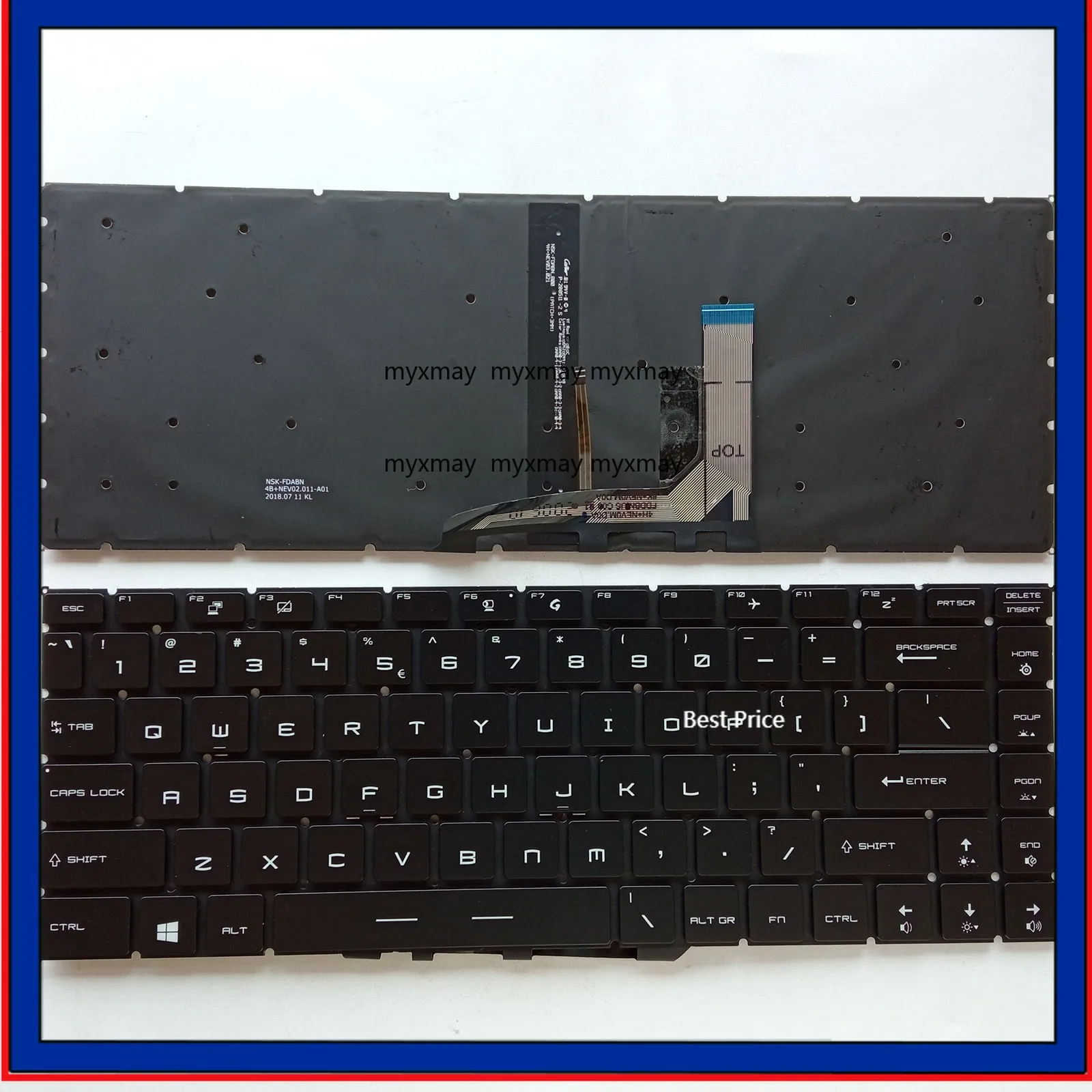 

Американская клавиатура для ноутбука MSI MS-16R6 MS-16S1 MS-16S2 MS-16W1 MS-16W2
