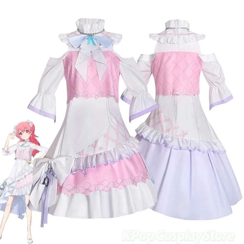 جديد أنيمي مشروع Sekai Momoi Airi تأثيري حلي فتاة لوليتا فستان موحد هالوين كرنفال المرحلة موحدة الملابس