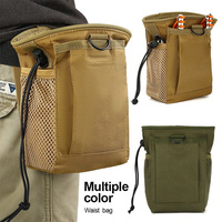 3-5L Camo MOLLE Dump Pouch - 600D Nylon Tactical Drop Leg Bag for Outdoor Hunting & Airsoft | Waist Pack & Gear Accessories﻿