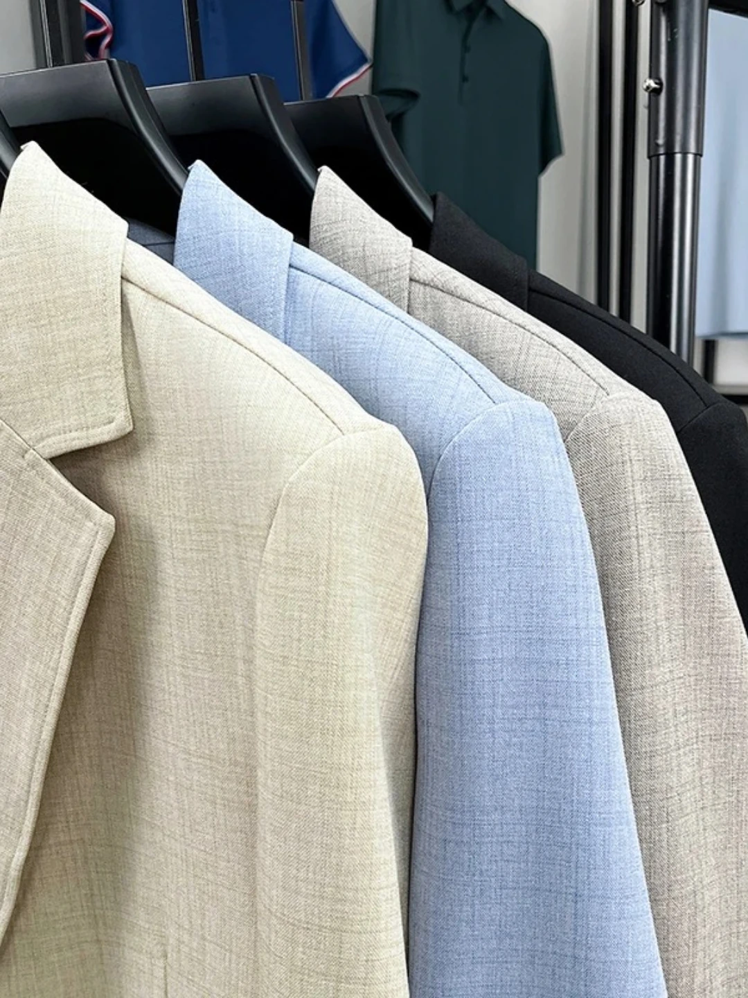 Summer Clothing Men Linen - Mens Linen Blend Suit Jacket Lightweight