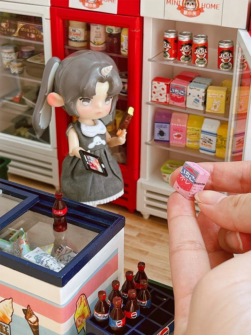 100 Pièces Mini Nourriture Et Boissons En Résine – Jouet De Simulation Pour Cuisine De Poupée, Décoration Et Bricolage