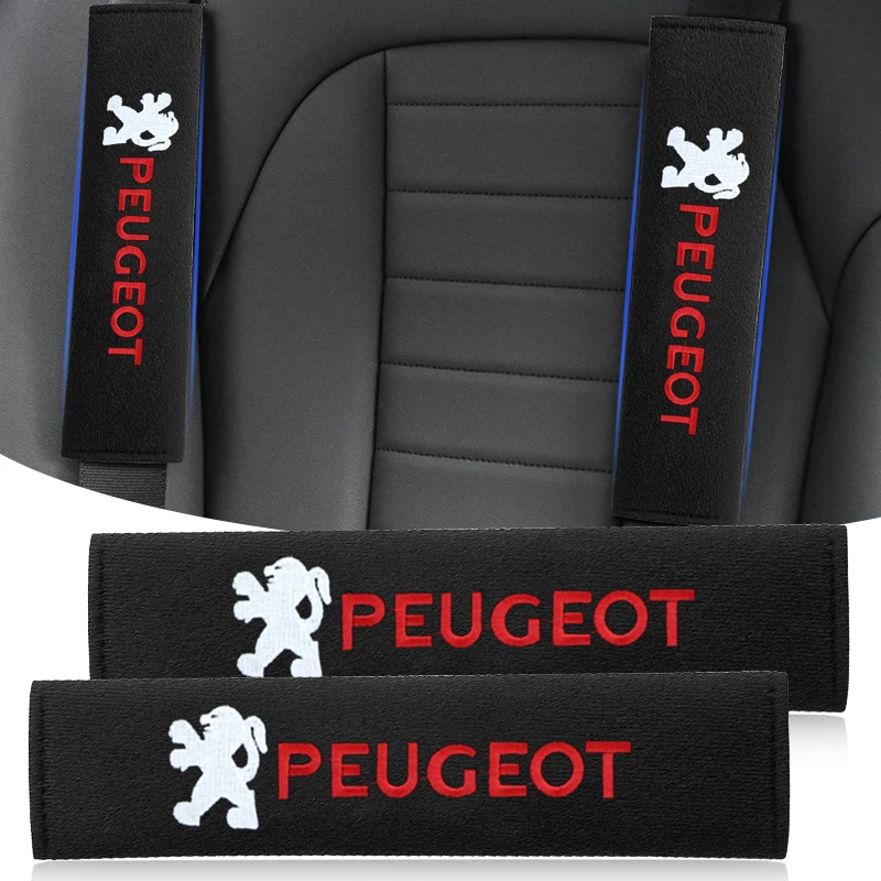 

2pcs Car Seat Belt Cotton Safety Belt Shoulder Cover Breathable Protection Fit For Peugeot 206 208 308 508 3008 Boxer Traveller