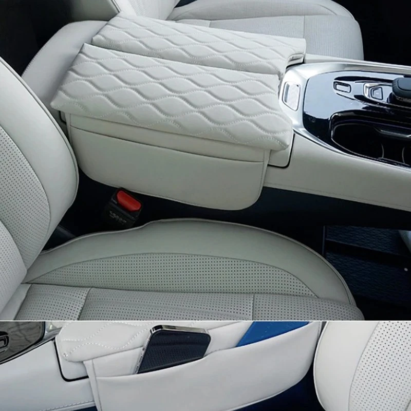 For ZEEKR 009 2022-2026 Armrest Booster Pad Center Console Elbow Support Cushion Interior Styling Mod Accessories