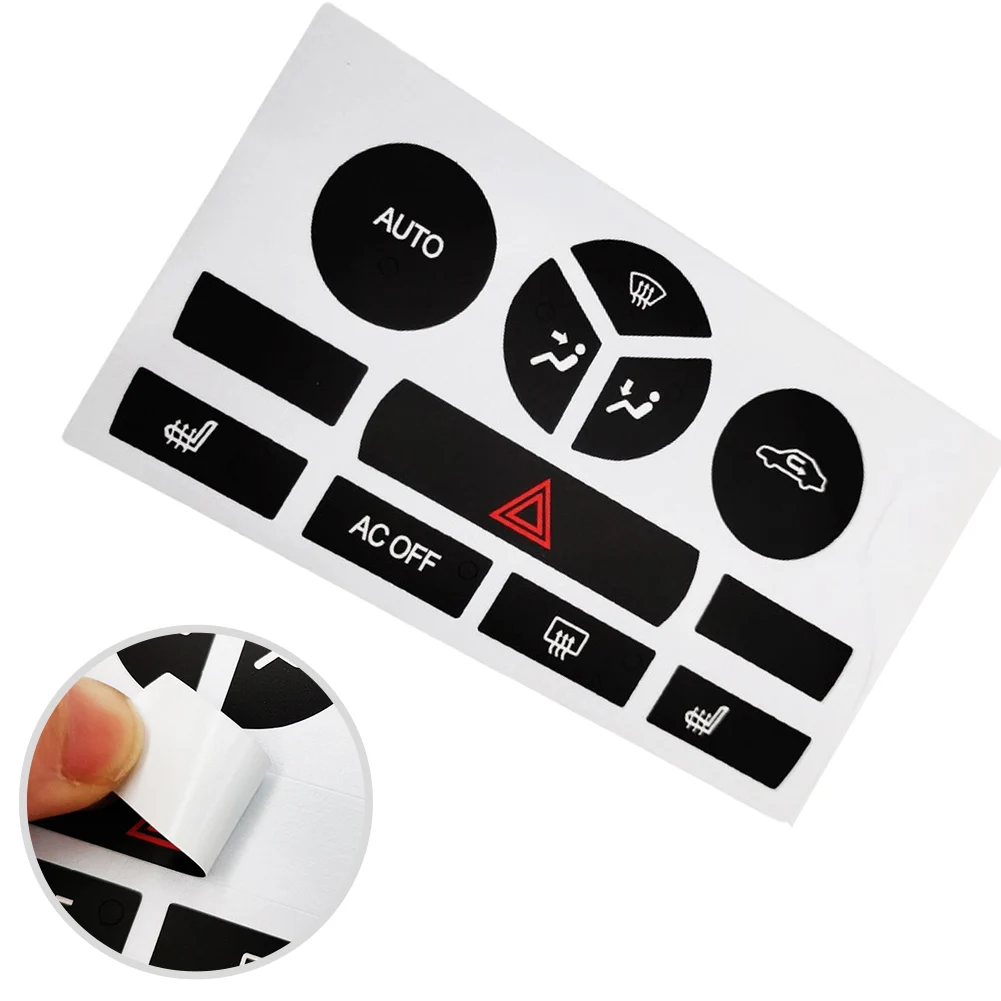 Button Repair Decal Sticker Fits For Saab 9 3 Climate Control Buttons Fit Years 2007 2008 2009 2010 2011 2012 2013 2014