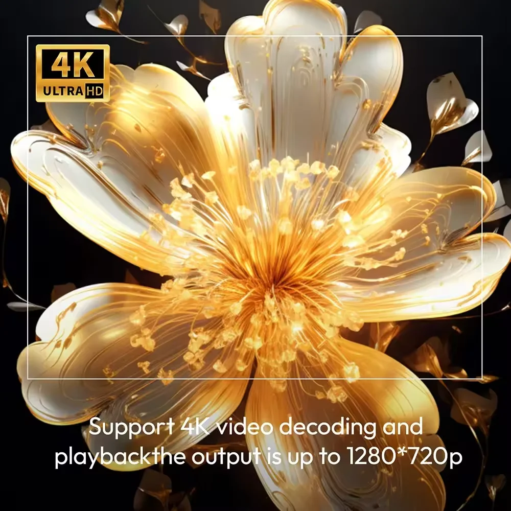 Heimkino 4K Android 11 Projektor Smartphone Native Autofokus Keystone BT5.2 WIFI 6 Portable 360 °   Drehen Sie einen 1280*720P-Projektor