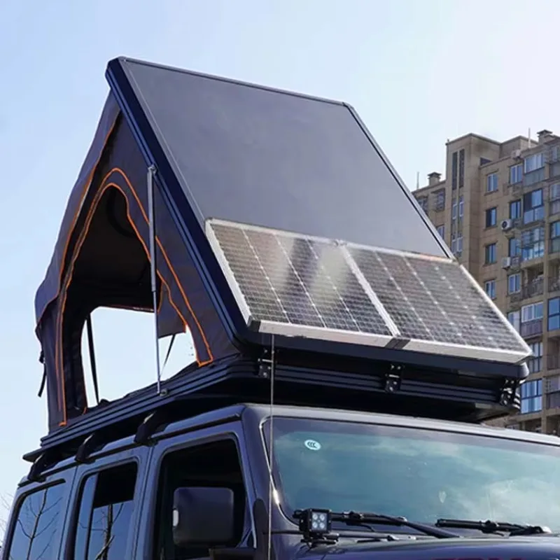 2026 Triangle Off Road Waterproof Portable 4WD Hard Shell Alu Roof Tent 6