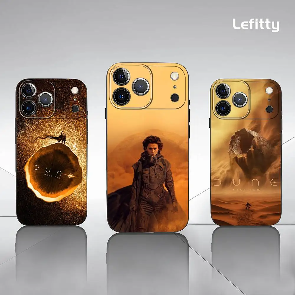 

Movie D-Dune Part 2 Phone Case For iPhone 17 16 15 14 13 12 11 Pro Max Plus Mini Black Frosted Soft Shell Funda
