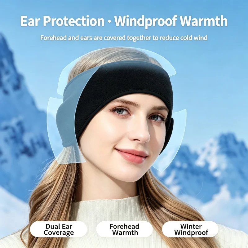 Флисовая повязка-наушники для  – обзор и цена Winter Headband Fleece