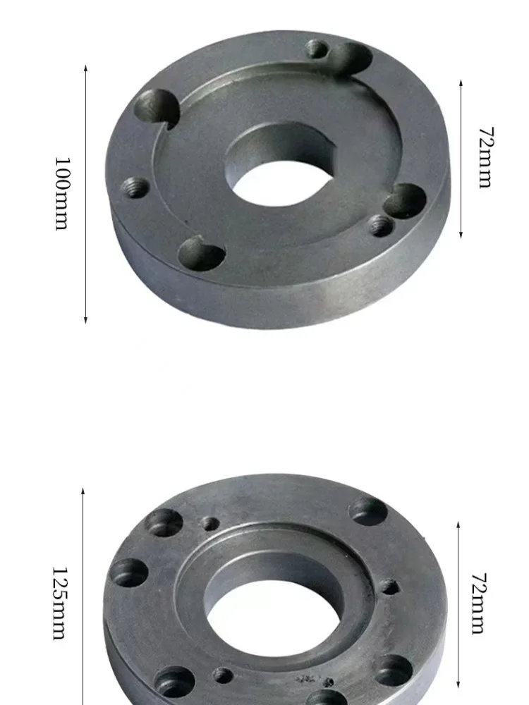 125MM 100MM Back Plate, Small Lathe Accessories Instrument Lathe Accessories, Chuck Cover, Connecting Plate High Quality