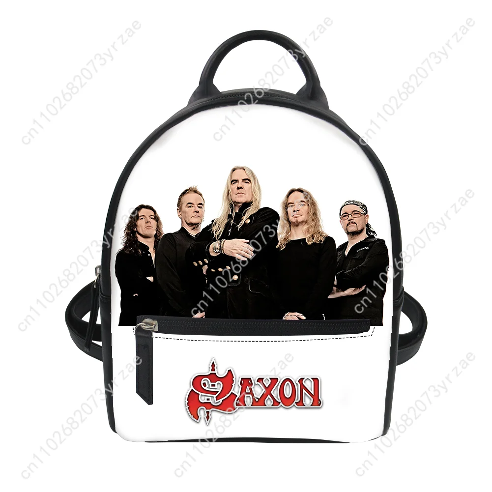 Saxon Band Backpack Mens Womens Knapsack Personalized Photo Text Double Shoulder Bag Business Travel Bookbag Customize Daypacks