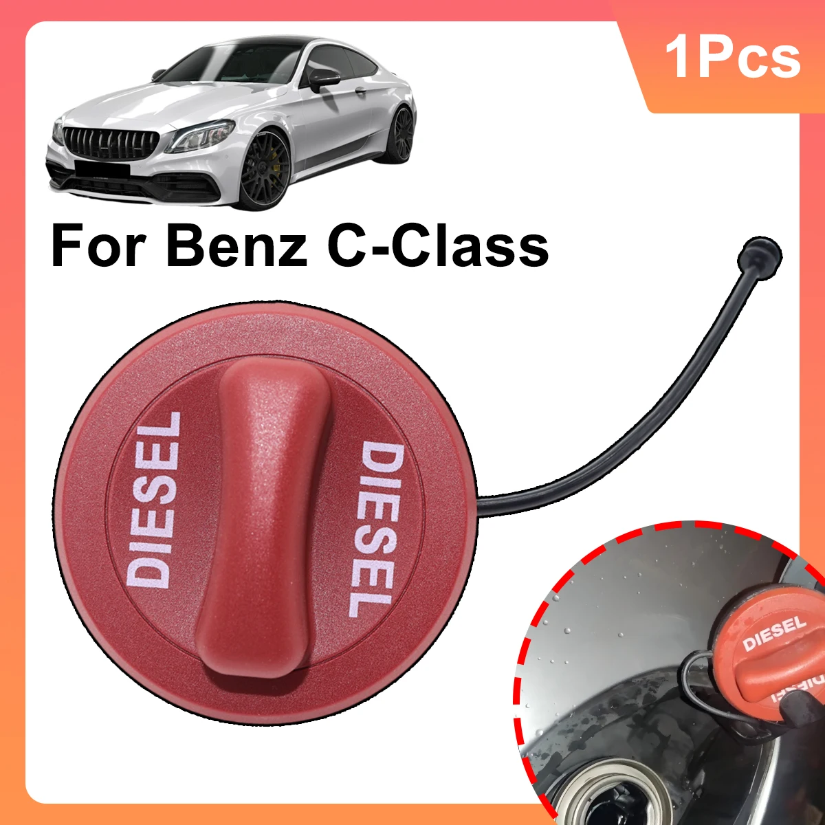 

1Pc A2224700105 A2224700305 Automotive Diesel Fuel Tank Filler Cap Cover For Mercedes-Benz C-Class W205 A205 C205 T-Model S205