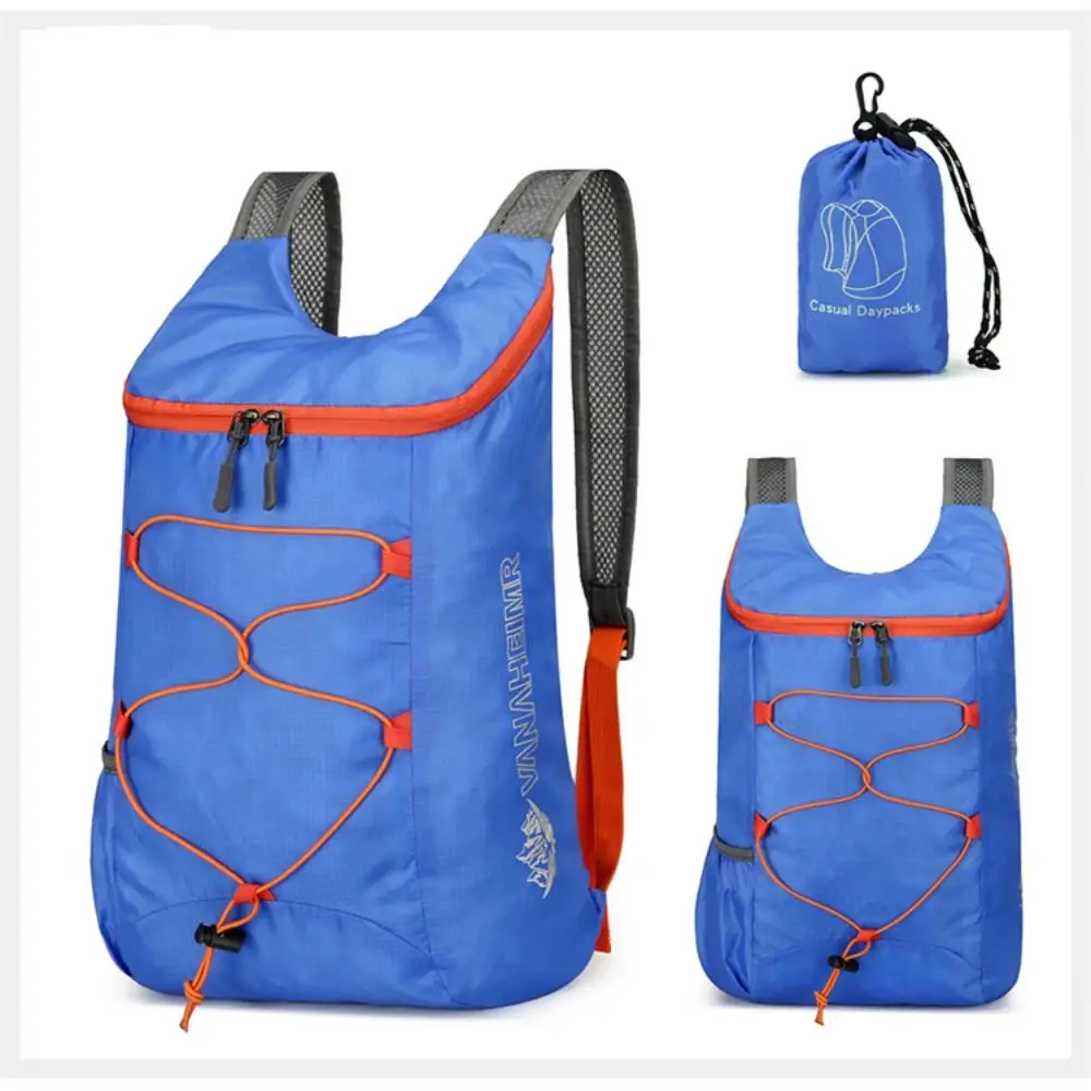

Foldable Sports Backpack Ultra Lightweight Waterproof Nylon Fabric Camping Backpack High-capacity Fitness Bag