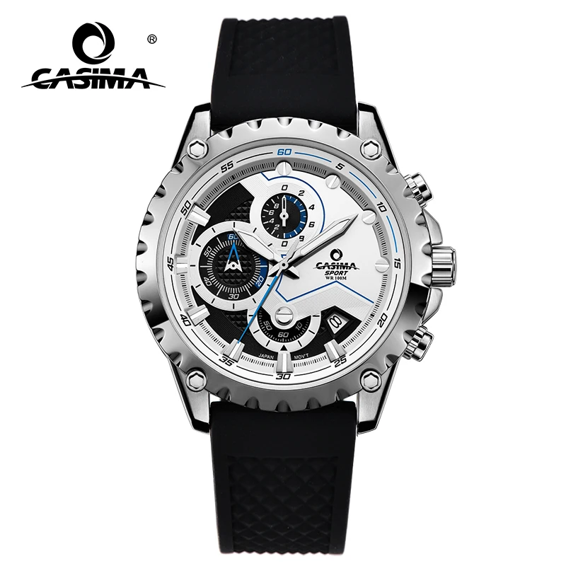 CASIMA Men's Wristwatch, Quartz Movement Simple Trend, Fashionable, Joker, Luminous, Waterproof, Model ST-8203-1015