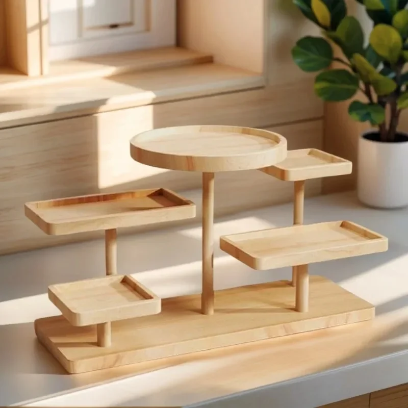 Standing Shelves Stacked Display Shelves Jewellery Eyeglasses File Organiser For Jewellery Succulents Home Decoration