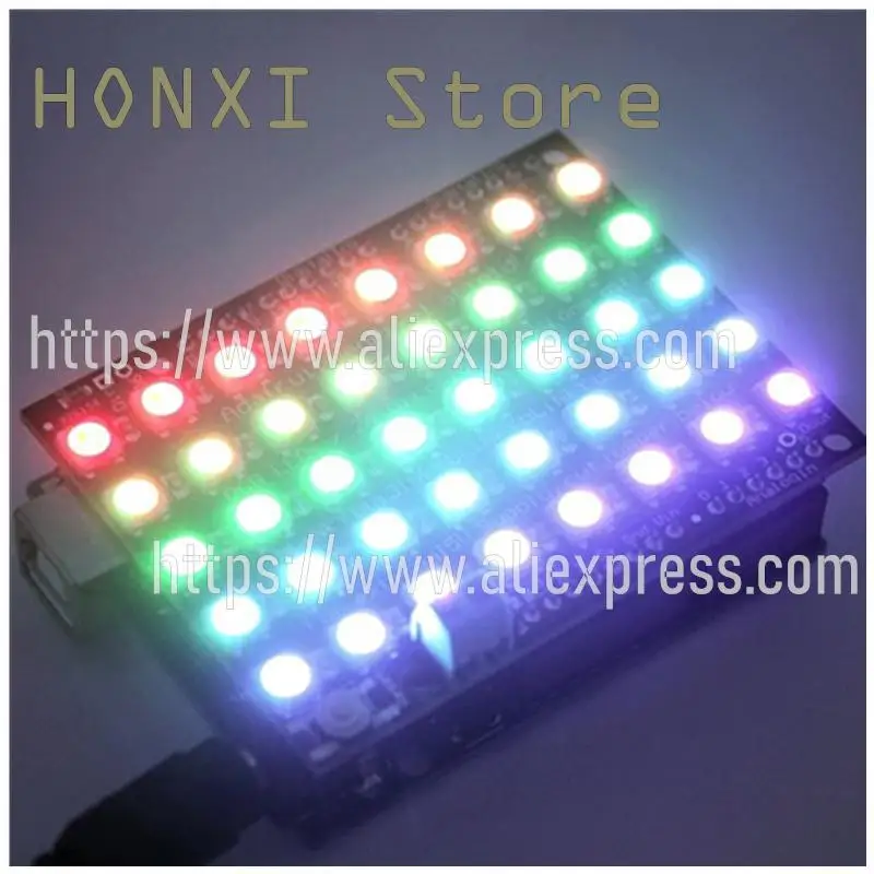 1PCS 40 WS2812B 5050 RGB LED full-color built-in driving lights development board into UNO R3