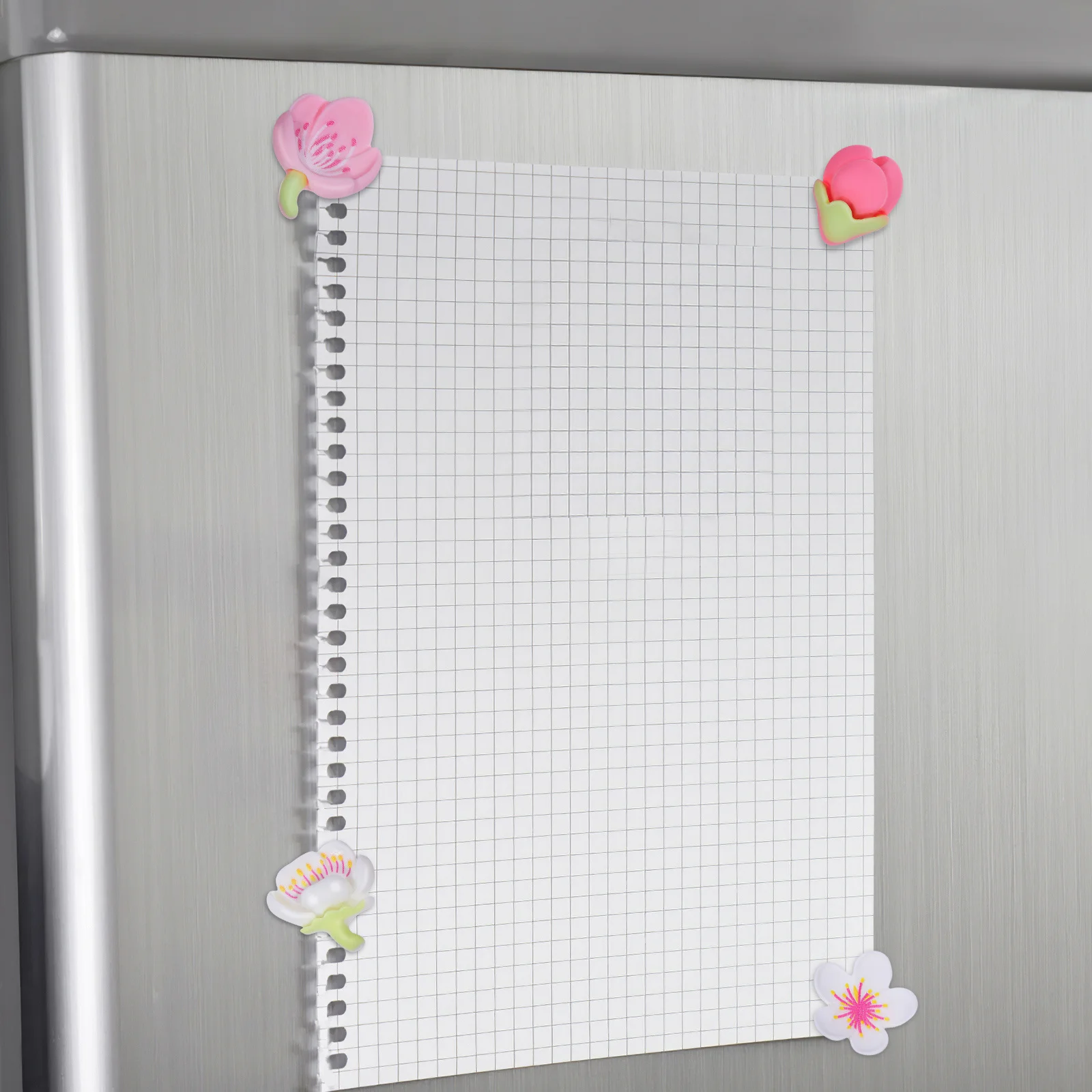 

12Pcs Peach Blossom Fridge Magnets Aesthetic Flower Decorations for Kitchen Refrigerator Lovely Pink Cute Magnets