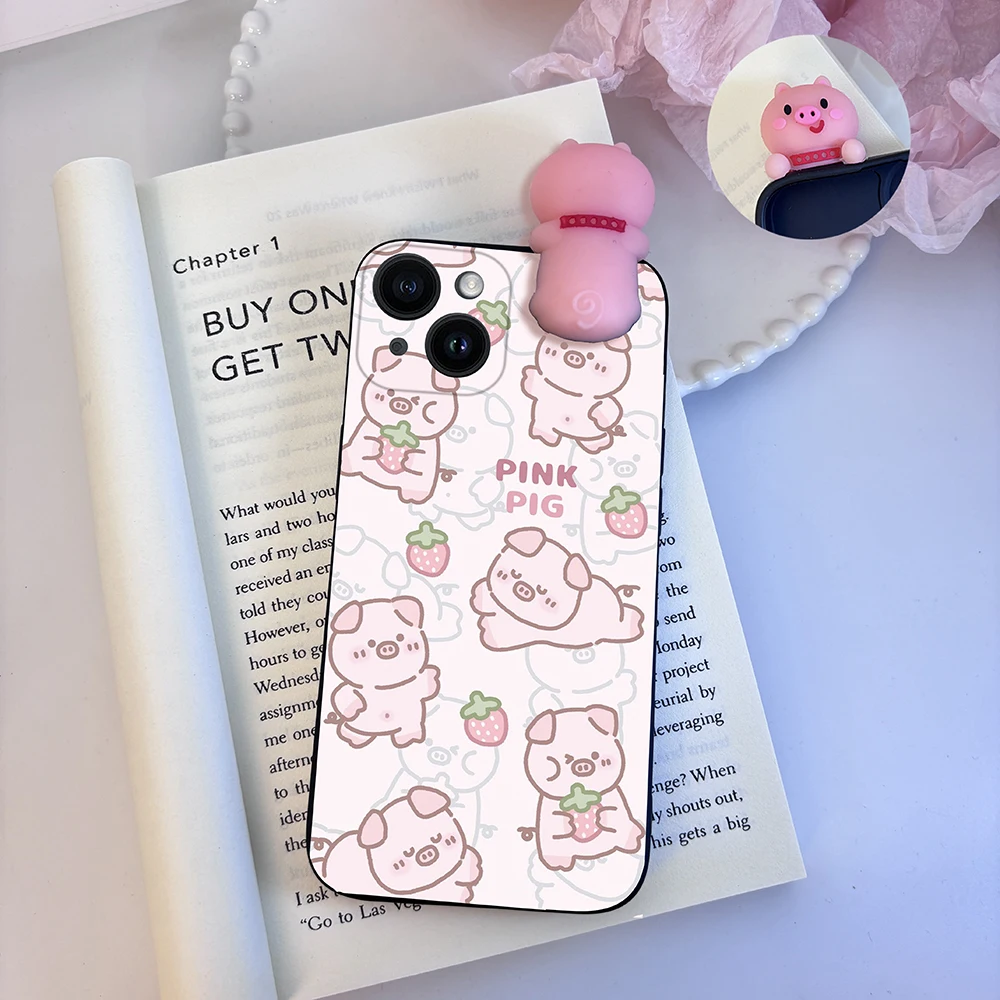 Funny Pig Doll Witty Rabbit Case For Samsung Galaxy S25 S24 Ultra S23 S22 Plus S21 S20 FE Cute Cartoon TPU Phone Cover