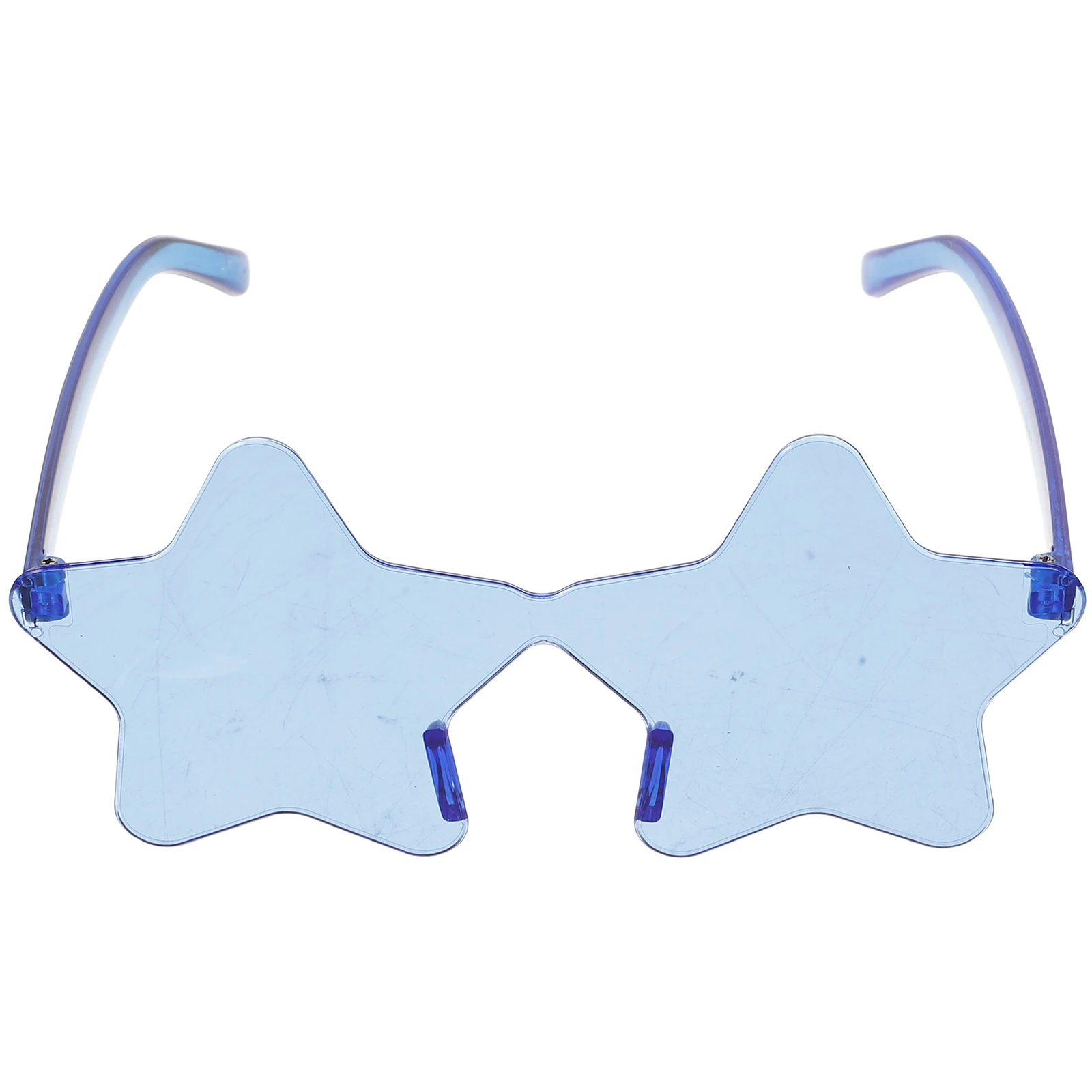

1 Pair Star Shaped Sunglasses Fashionable Party Eyeglasses Cosplay Glasses Frameless Fun Eyewear For Festival Beach Events