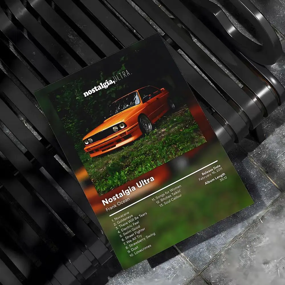 F-Frank Ocean Rapper Sänger Poster Wohnzimmer Schlafzimmer Bar Flur Klebende Wandkunst Druck Wasserfest Ästhetische Dekoration – Detail 13