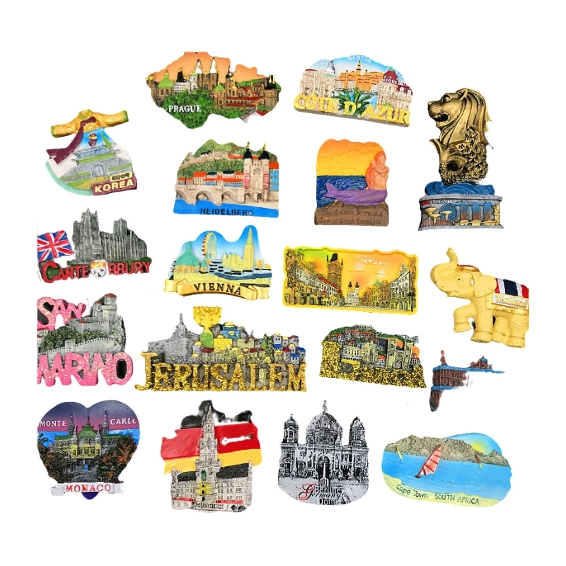 

Refridge Magnets Munich Monaco SAN Marino Jerusalem South Africa Heidelberg Czech Republic Korea Lisbon Prague Spain Thailand