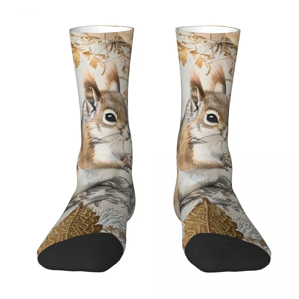 Squirrel Sock Printed Man Polyester