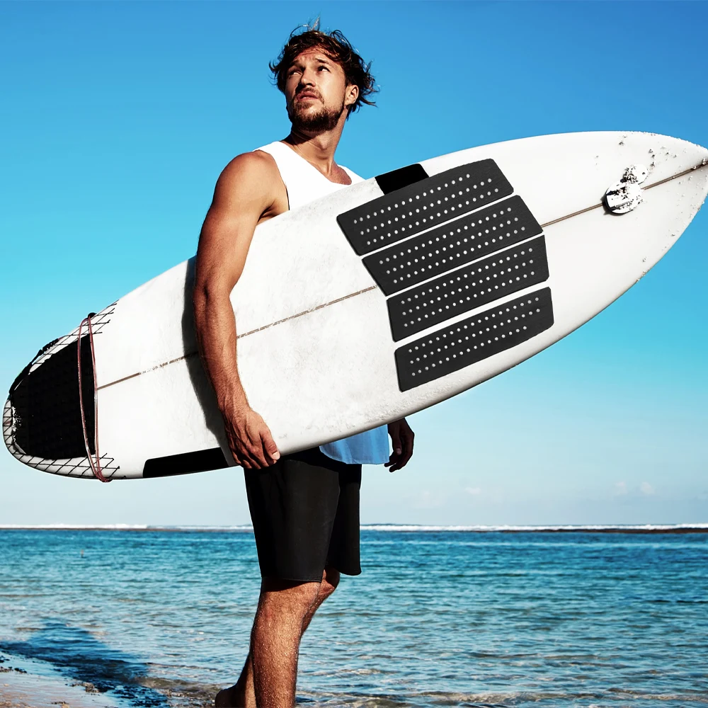 SUP Board Surfboard Traction Pad EVA SUP Deck Pads Surf Pad Anti-slip Corrosion Resistant Adhesive Grips Surfboard Foot Tail Pad