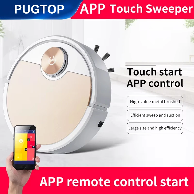 

New ES06 Robot Vacuum Cleaner APP Wireless Cleaning Machine Smart Remote Control Sweeping Floor For Home Vacuum Cleaner