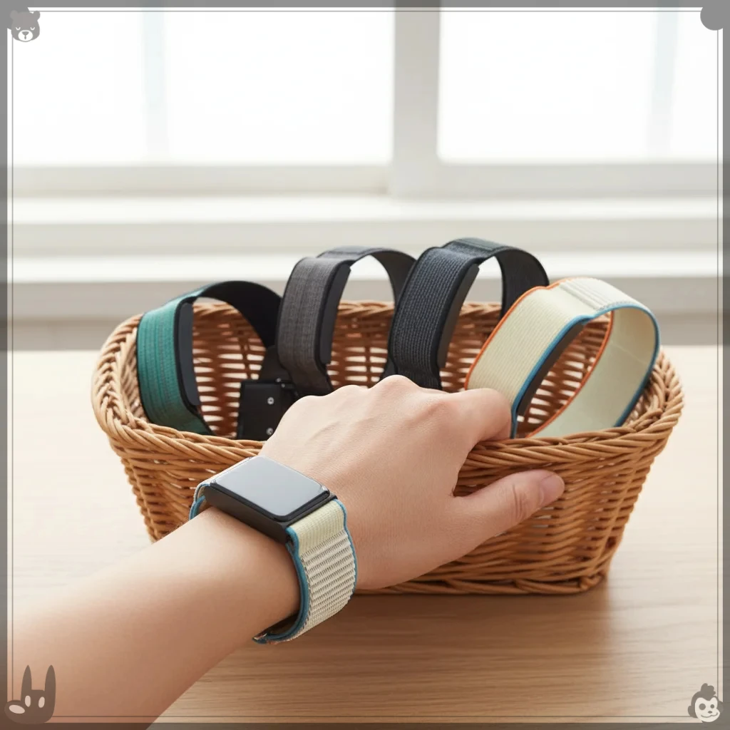 

Adjustable Nylon Sport Band Loop Design Fitness Tracker Strap 22mm Breathable Replacement Wristband for Amazfit Helio Strap