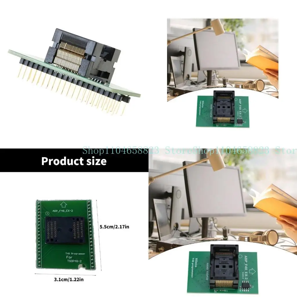 Прочность ADP_F48_EX-2 TSOP48 T48 Разъем для программирования для адаптера T48 TL866 3G Электронный ремонт Программаторы считывателя NAND