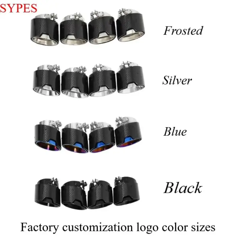 SYPES Car Exhaust Pipes for  X3m X4m X5m X6m F95 F96 F97 F98 Stainless Carbon Fiber M Performance exhaust tip Muffler Tip OEM
