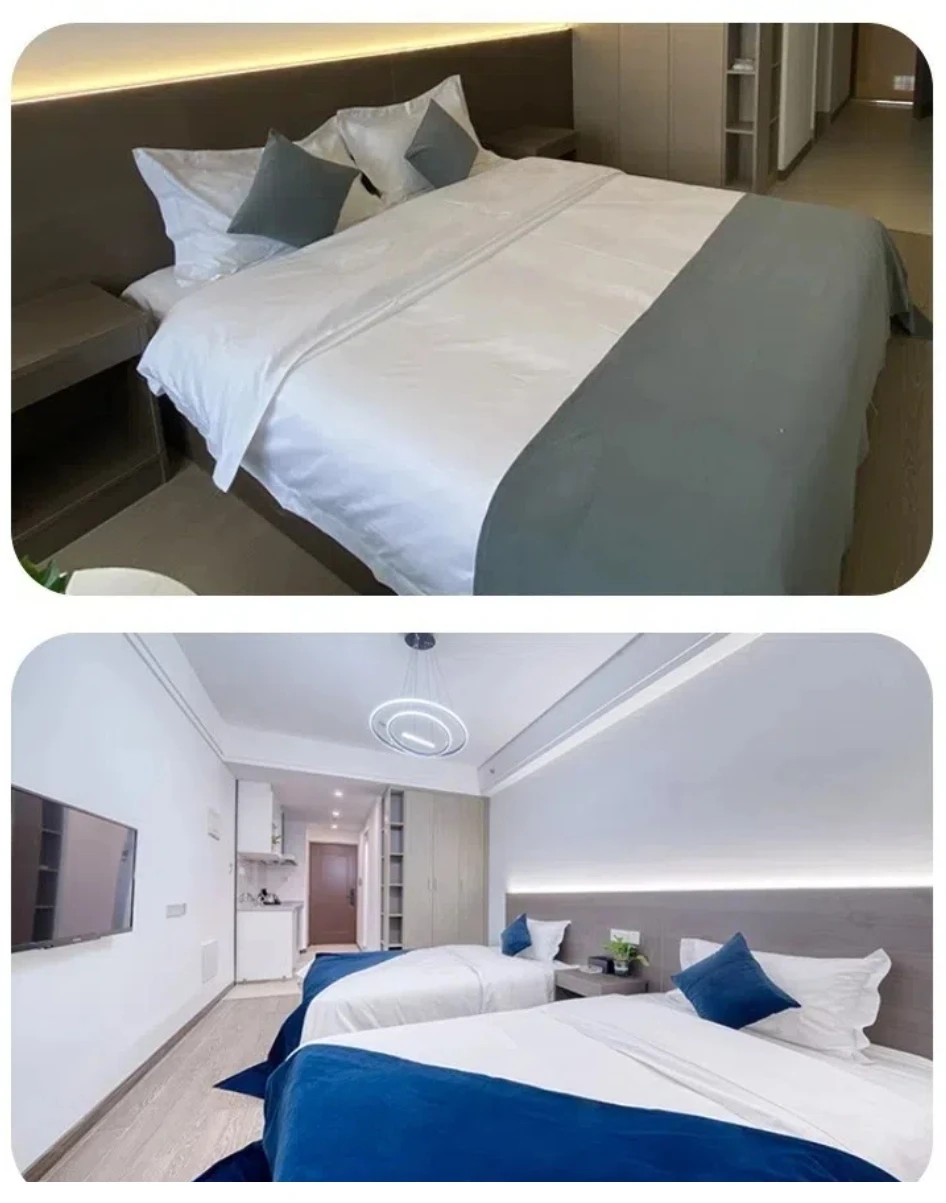 # Modern Design Standard Hotel Bedroom Set With Box Bed Frame For Bedroom Apartment Full Furniture Sets For Room