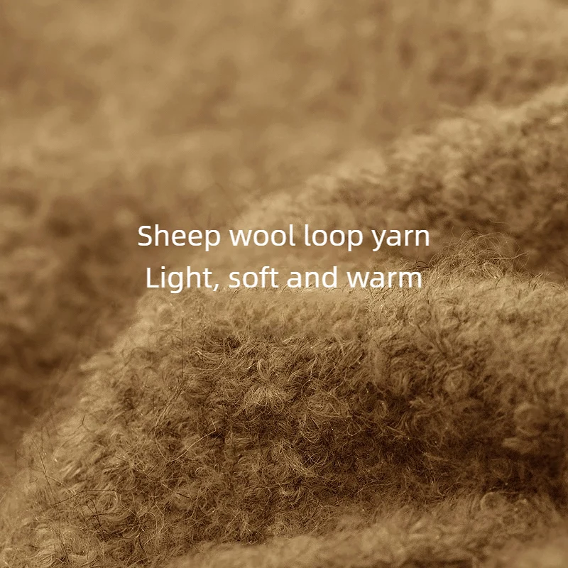 AMII Damenpullover mit Kapuze, 2025, Winter, neue Schulterärmel, Reißverschluss, lockerer Pullover für Damen, lässig, Strickpullover, Oberteil 12554064