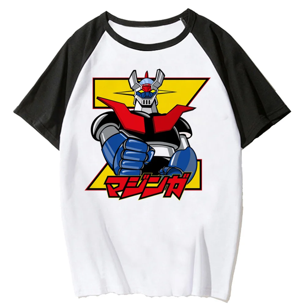 Mazinger z tshirt women harajuku summer comic top female comic 2000s Japanese clothes