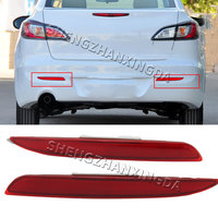 Suitable for Mazda 3 Bl 2009- 2013 Rear Bumper Reflective Fog Light Warning Light Car Durable Suitable for Mazda Left + Right Lighting Parts Red Replacement 2009~2013